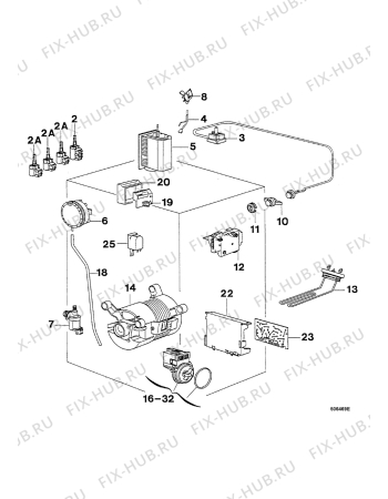 Взрыв-схема стиральной машины Zanussi TJ1274H - Схема узла Electrical equipment